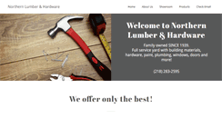Desktop Screenshot of northernlumberyard.com